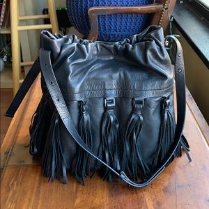 Stuart Weitzman purse with fringe